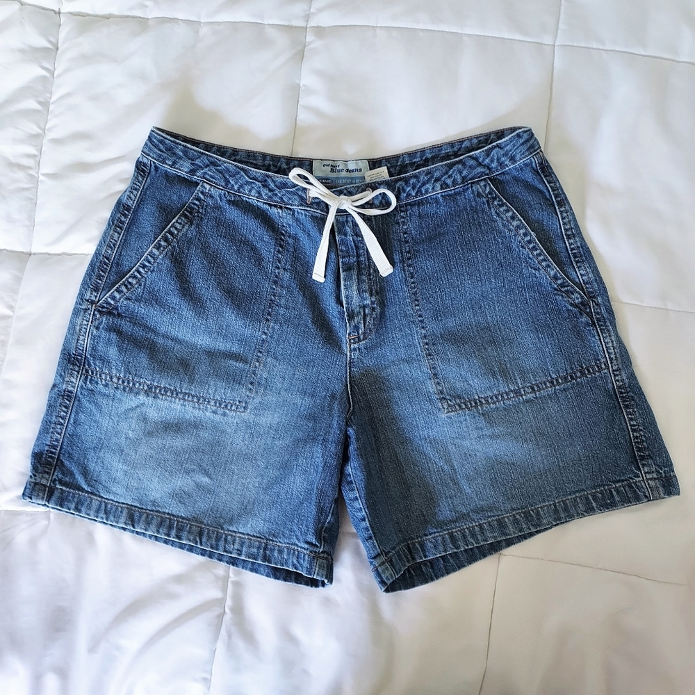 Drawstring Old Navy Blue Jean Shorts size 12